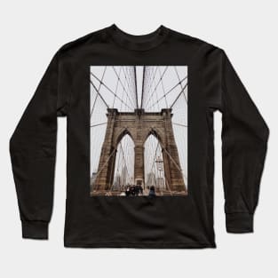 Vintage Brooklyn Bridge - NYC Long Sleeve T-Shirt